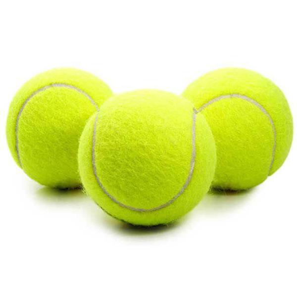 Imagem de Bola De Tenis Com 3 Unidades Verdes Multiuso Baratas E Boas