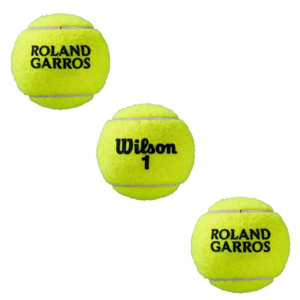 Imagem de Bola De Tênis Roland Garros All Court Tubo Com 3 Bolas Wilson