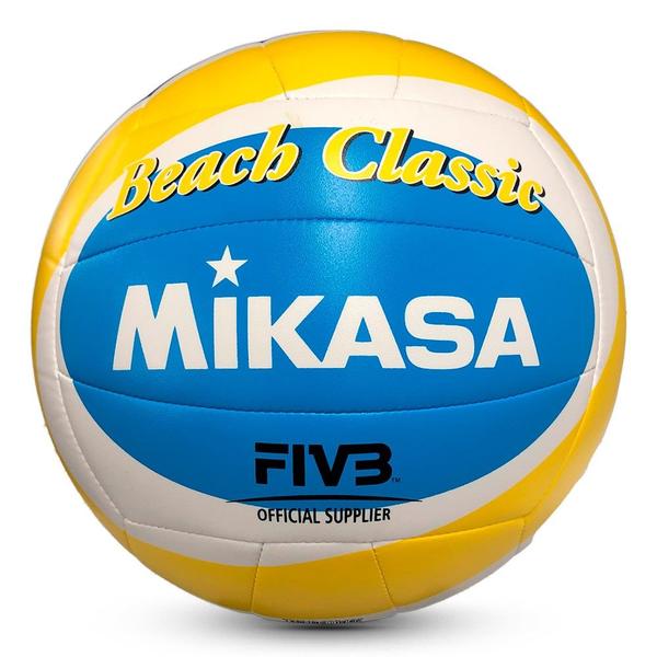 Imagem de Bola De Vôlei De Praia BV543-YSB Branco Amarelo E Azul Mikasa