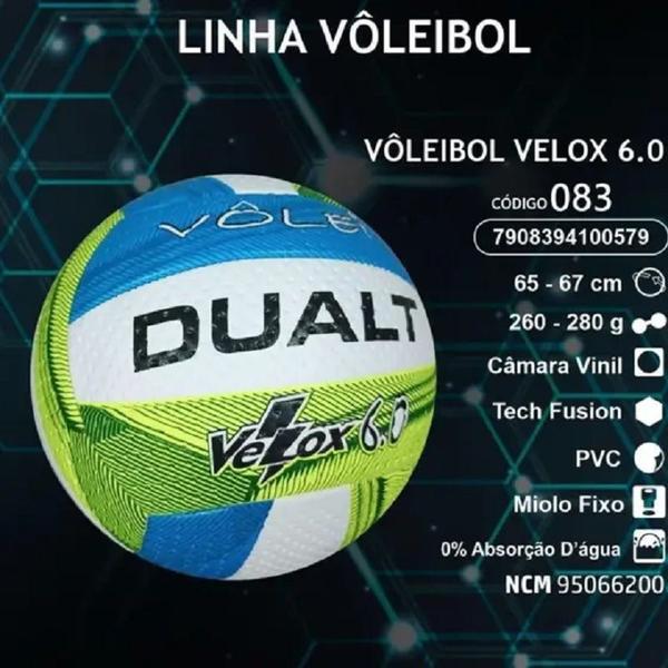 Imagem de Bola De Vôlei De Quadra Dualt 6.0 Velox Tech Fusion