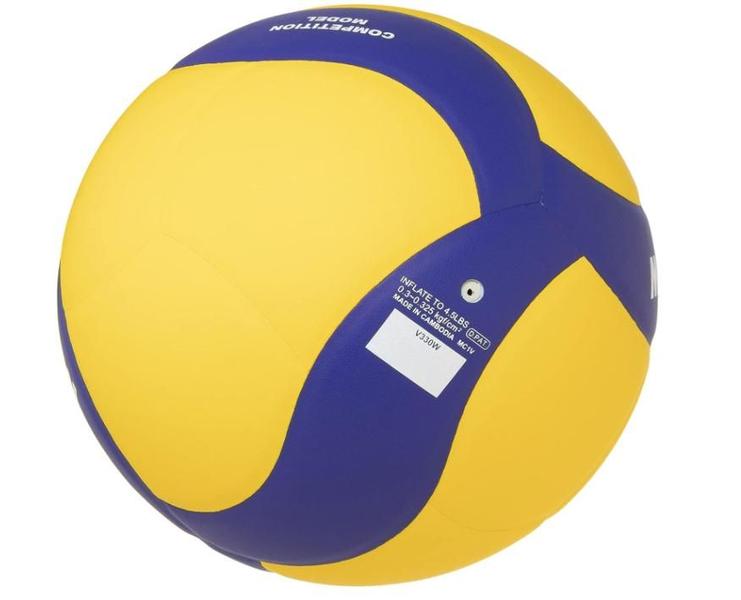 Imagem de Bola De Volei Mikasa V330W Microfibra - Amarelo/Azul