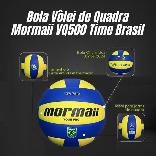 Imagem de Bola de Vôlei Mormaii VQ 500 Time Brasil