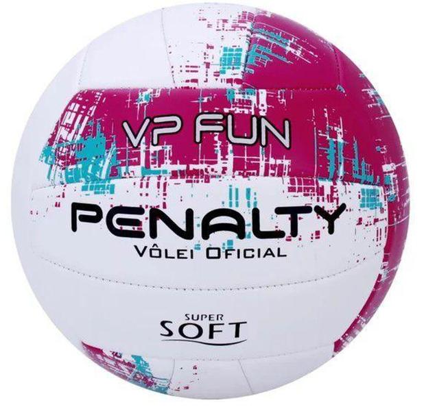 Imagem de Bola de Vôlei Penalty VP Fun - Branco/Rosa