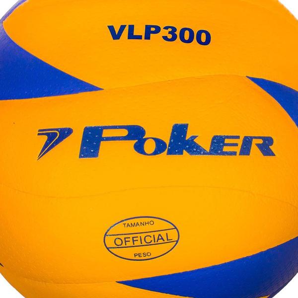 Imagem de Bola de Vôlei Poker Profissional VLP Amarelo/Azul