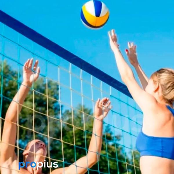 Imagem de Bola De Vôlei Praia E Quadra Vinil Durável Voleibol Rede Piscina Padrão material sintético Competições