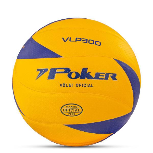 Imagem de Bola de Vôlei Profissional PU VLP 300 N4 Praia Psicina Quadra Poker