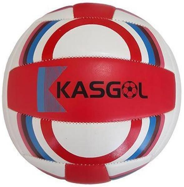 Imagem de Bola De Vôlei Tamanho Padrão Kasgol - Vermelho E Branco