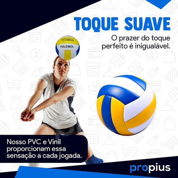 Imagem de Bola De Vôlei Vinil Durável Resistente Furos Voleibol Areia Rede Padrão material sintético Competições