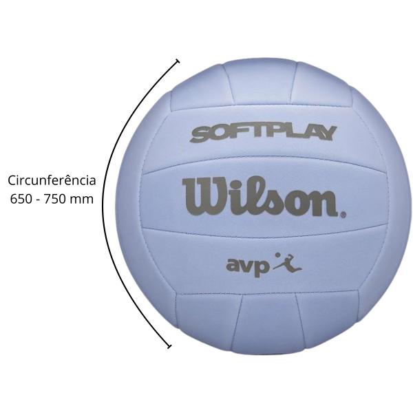 Imagem de Bola De Voleibol Avp Soft Play Roxa - WV40 Wilson