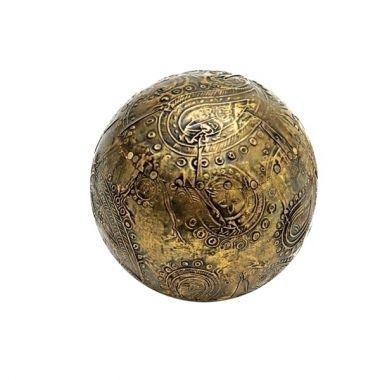 Imagem de Bola decorativa de resina 9cm - bronze