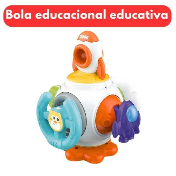 Imagem de Bola Educativa Multifuncional Brinquedo Didático Multikids