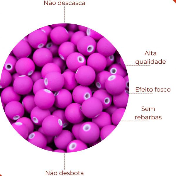 Imagem de Bola emborrachada passante 08mm. em plastico com 50gr