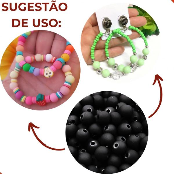 Imagem de Bola emborrachada passante 08mm. em plastico com 50gr