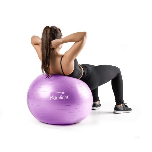 Imagem de Bola Exercícios Pilates Fisioterapia 65cm Hidrolight C Bomba