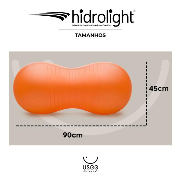 Imagem de Bola Feijão Equilíbrio Anti-Estouro Com Bomba Até 150Kg Hidrolight