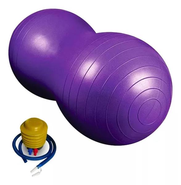 Imagem de Bola Feijão Funcional Yoga Pilates Ginástica Fisioterapia Dalebol 90 Cm + Bomba