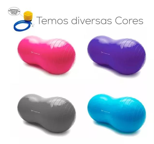 Bola Feijão - Peanut Ball - Com Bomba - 90cm x 45cm - Yoga Pilates - THANUS Imagem de Bola Feijão - Peanut Ball - Com Bomba - 90cm x 45cm - Yoga Pilates
