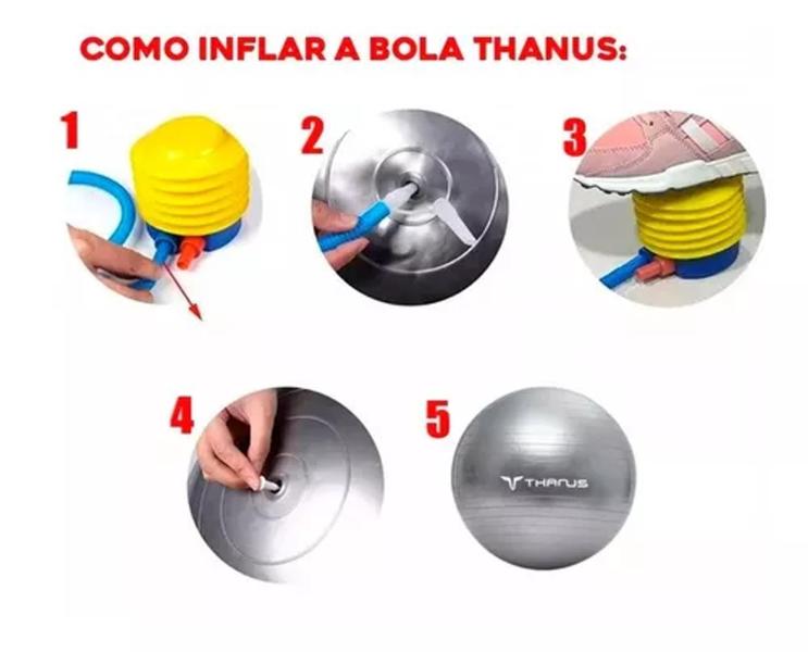 Bola Feijão - Peanut Ball - Com Bomba - 90cm x 45cm - Yoga Pilates - THANUS Imagem de Bola Feijão - Peanut Ball - Com Bomba - 90cm x 45cm - Yoga Pilates