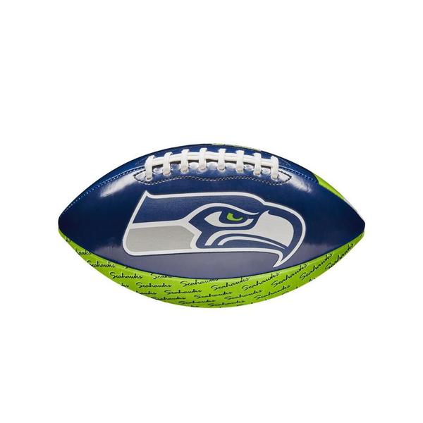 Imagem de Bola Futebol Americano NFL Mini Peewee Team Seattle Seahawks Wilson