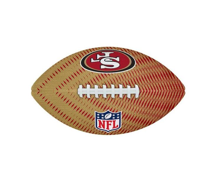 Imagem de Bola Futebol Americano Wilson NFL Team San Francisco 49ers Tailgate Junior Jogos Treinos Amarela