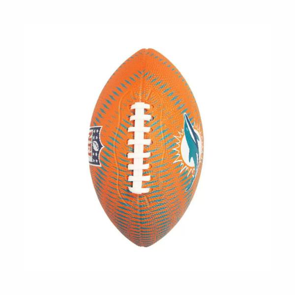 Imagem de Bola Futebol Americano Wilson NFL Team Tailgate Jr Miami Dolphins Junior Jogos Treinos Leve