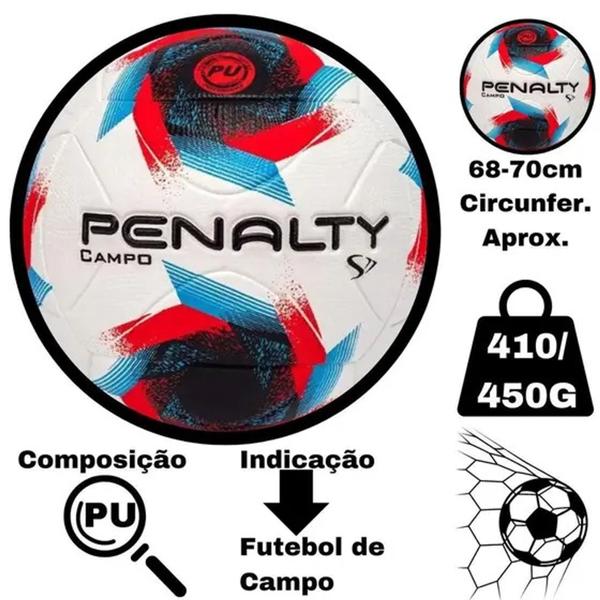 Imagem de Bola Futebol Campo Oficial Penalty Profissional S11 R2 XXIII