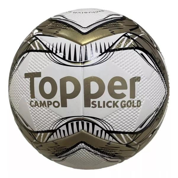 Imagem de Bola Futebol Campo Oficial Topper Slick Gold Original