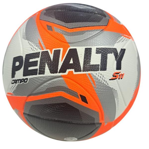 Imagem de Bola Futebol Campo Penalty S11 R2 XXV Branco/Preto/Coral