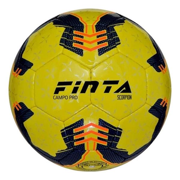 Imagem de Bola Futebol Campo Profissional Scorpion PVC Costurada Finta