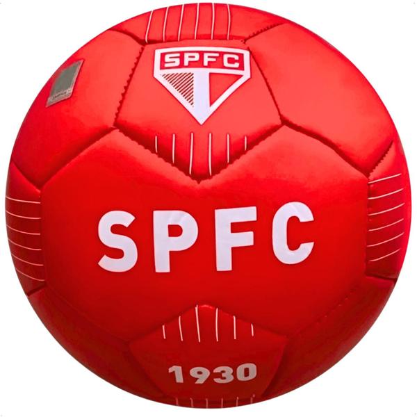 Imagem de Bola futebol campo sao paulo red vermelho oficial licenciada