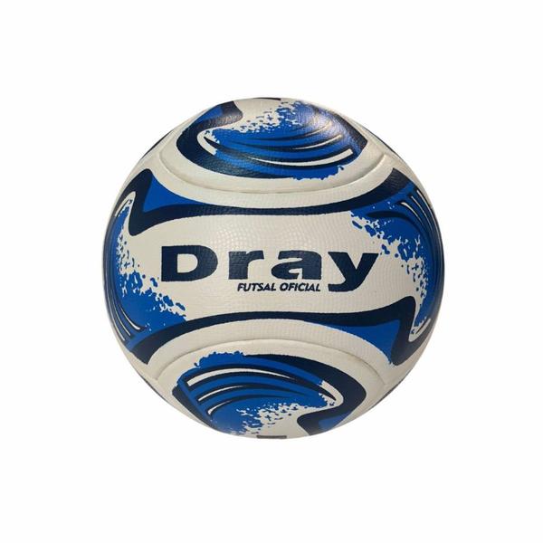 Imagem de Bola Futebol Futsal Dray Oficial Original Branca Azul