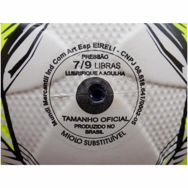 Imagem de Bola Futebol Futsal Salão Topper Slick Branco Com Azul