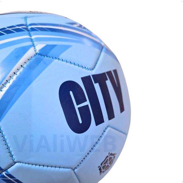 Imagem de Bola futebol oficial manchester city celeste azul branco