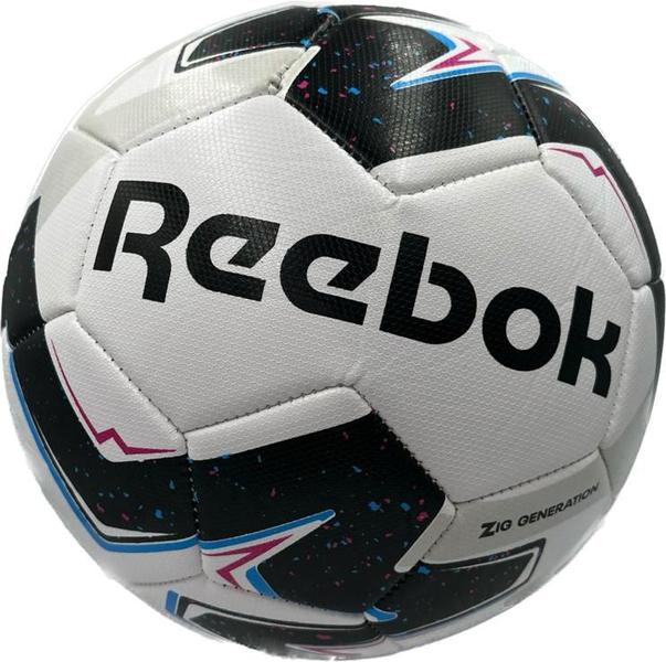 Imagem de Bola futebol reebok original campo branco e preta n 5