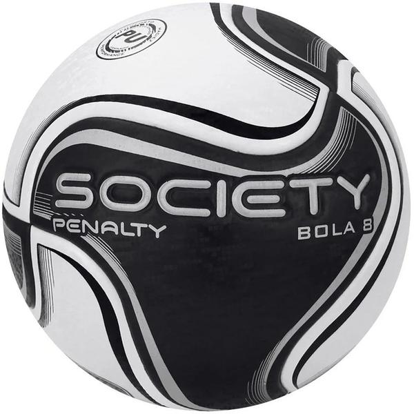 Imagem de Bola futebol society penalty 8 x preto branco