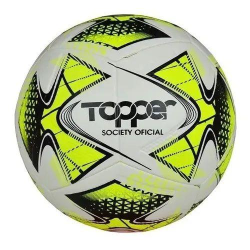 Imagem de Bola Futebol Society Topper 22 + Bomba de Ar - Amarelo