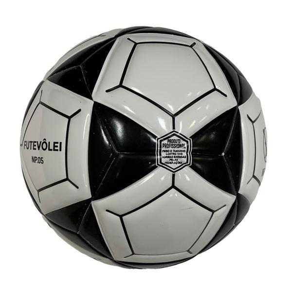 Imagem de Bola Futevôlei Profissional Adulto N10 PRO 8469 Preto e Branco