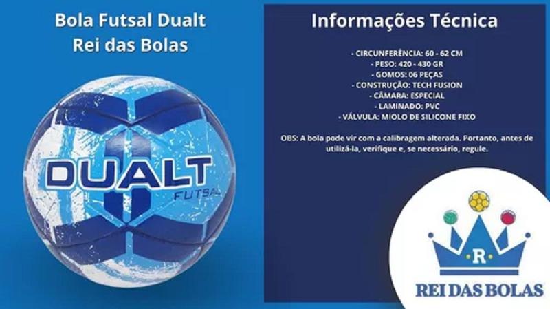 Imagem de Bola Futsal Dualt Rei das Bolas