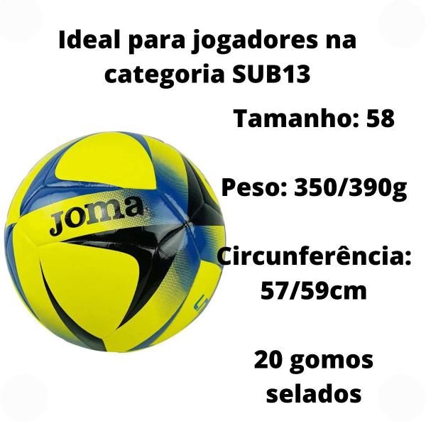 Imagem de Bola Futsal Joma Aguila J200 CN LNFS SUB 13 Amarelo Preto