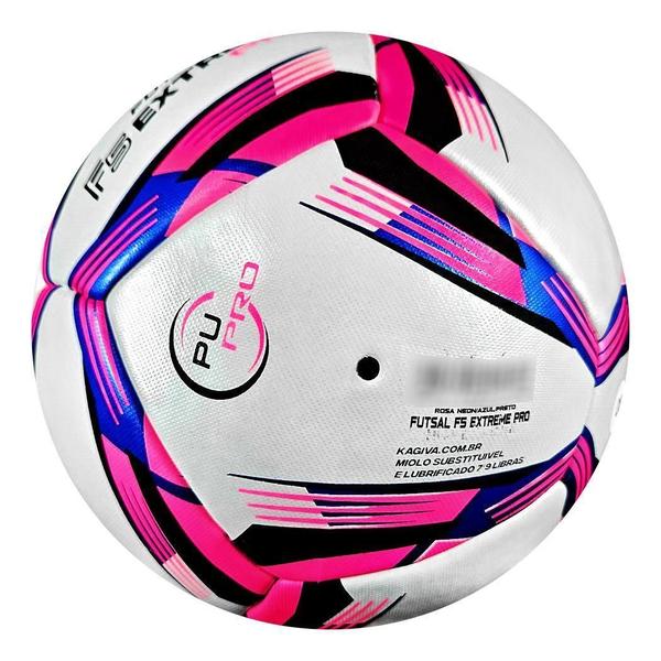 Imagem de Bola Futsal Kagiva F5 Extreme Pró Oficial Rosa Mais Inflador