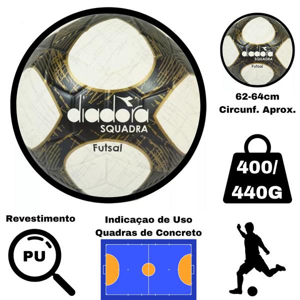 Imagem de Bola Futsal Oficial Diadora Squadra