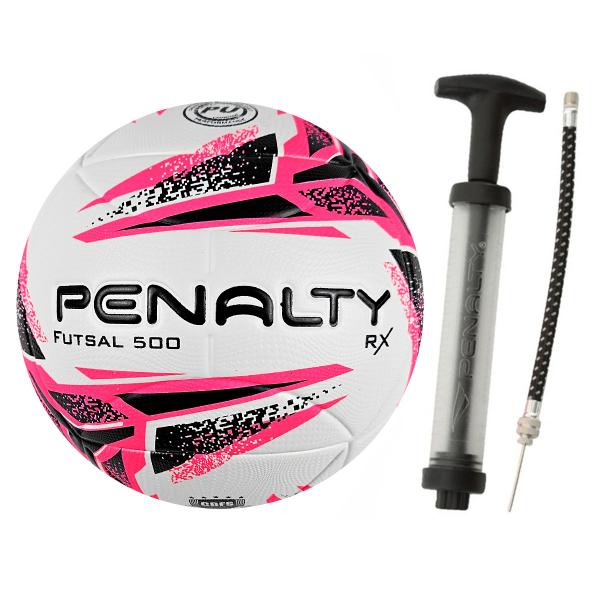 Imagem de Bola Futsal Penalty RX 500 XXII Profissional Selo CBFS Mais Inflador