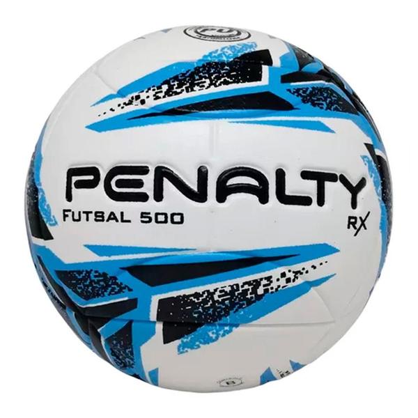 Imagem de Bola Futsal Penalty RX 500 XXIII Branca/Azul/Preta