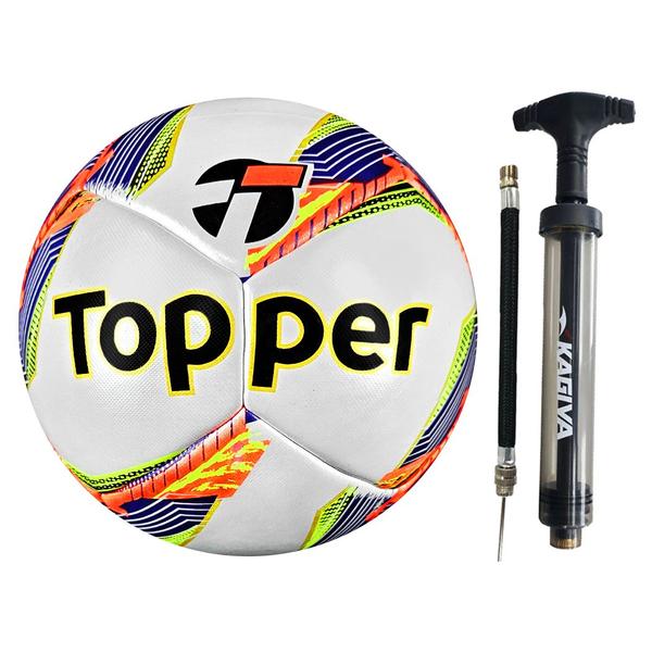 Imagem de Bola Futsal Topper Dominator Pro Futebol Mais inflador Com NF