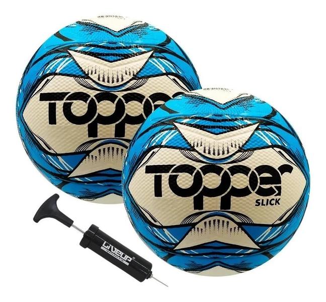 Imagem de Bola Futsal Topper Original (kit 2 Bolas) + Inflador