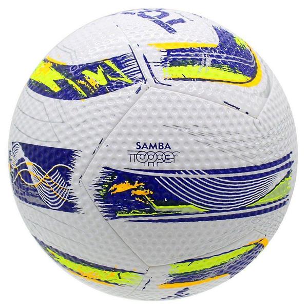 Imagem de Bola Futsal Topper Samba TD1 Br Az Am