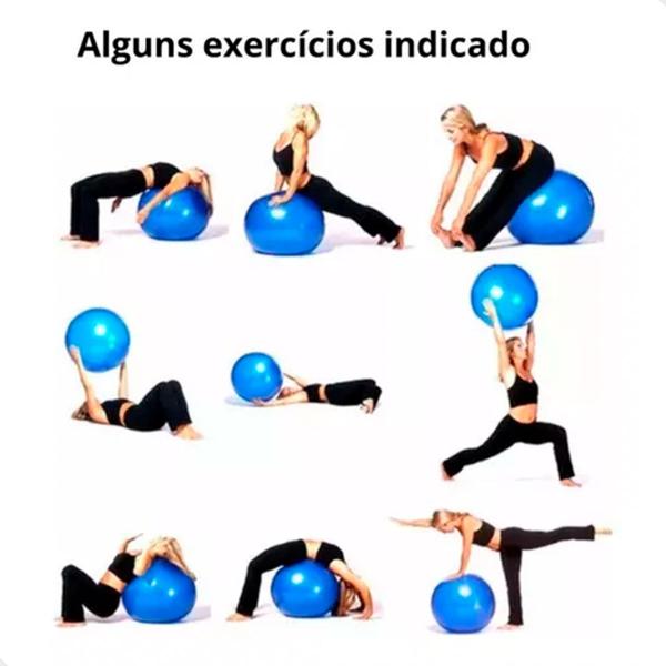 Imagem de Bola Inflável 85 Cm Para Exercícios Pilates Yoga Abdominal