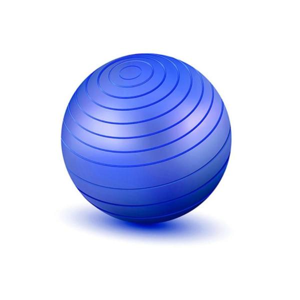 Imagem de Bola Inflável Suíça De Pilates Exercício Yoga Azul 55cm