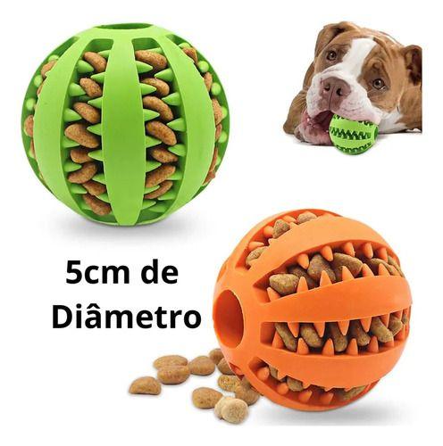 Imagem de Bola Interativa Cães Porta Petiscos Ração Anti Stress