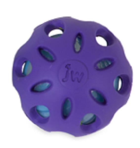 Imagem de Bola jw crackle ball com garrafa pet grande roxo p/ cães